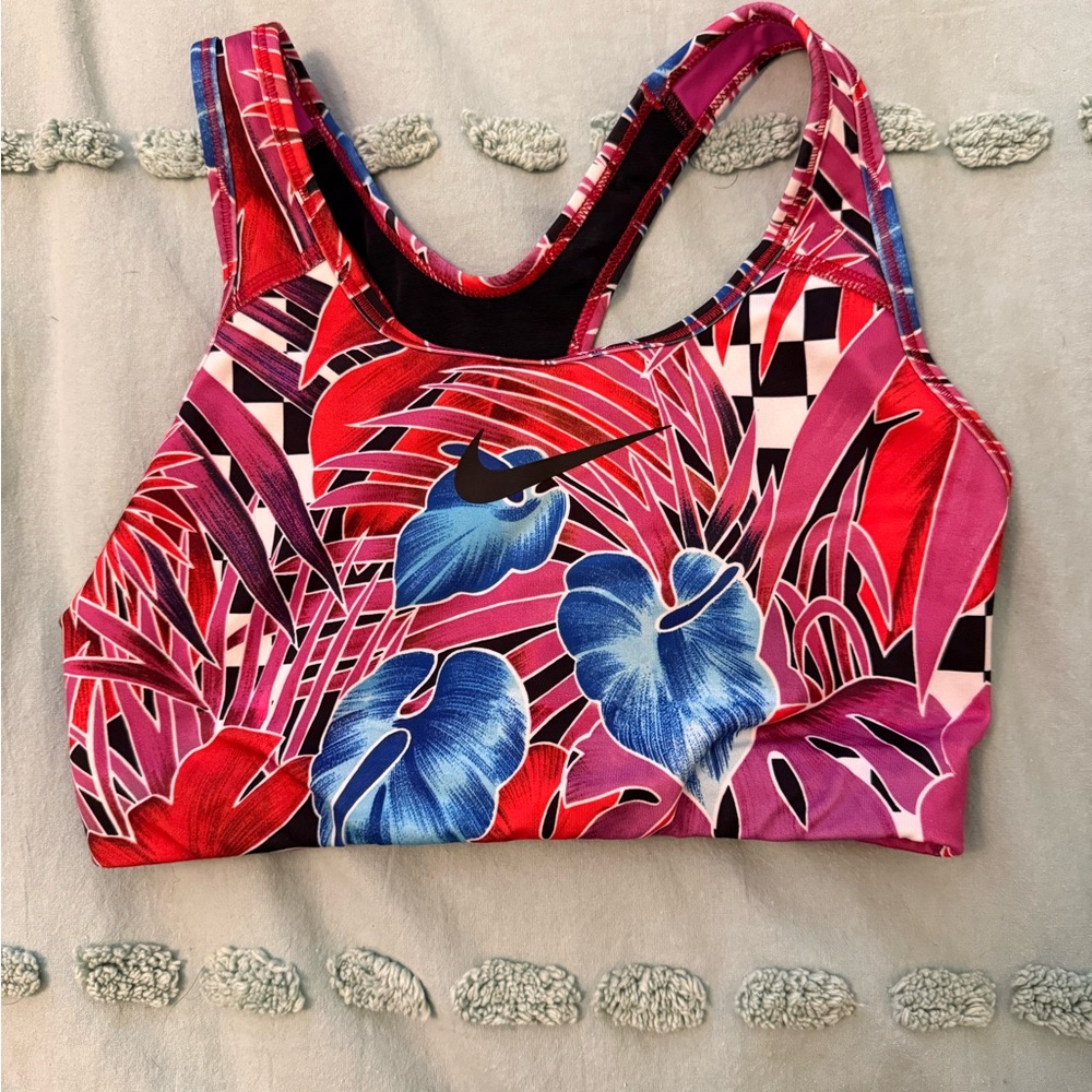 Nike Red and Pink Sports Bra